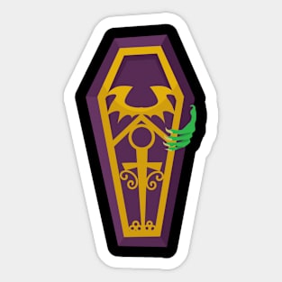 Halloween Monster Coffin Sticker